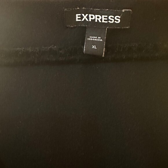 Express Black Square Neck & Paneled Tank Top | XL - Picture 3 of 3